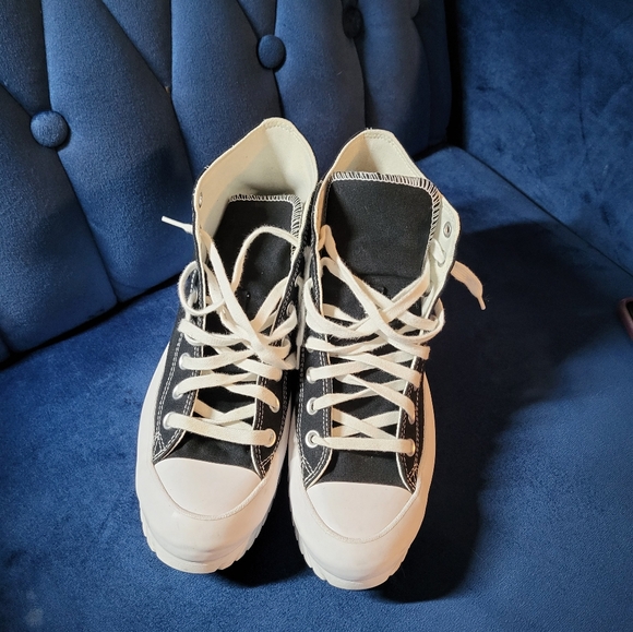 Converse All Star Chuck Taylor high top Lugged platform women's 10 black - Picture 2 of 6